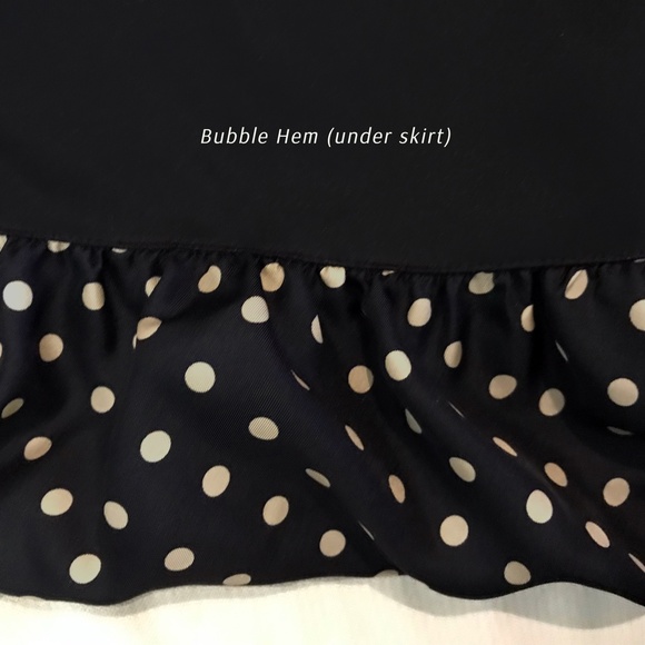 BCBGMaxAzria: Flirty Silk Cocktail Dress–polka dot with bubble skirt - Picture 6 of 7